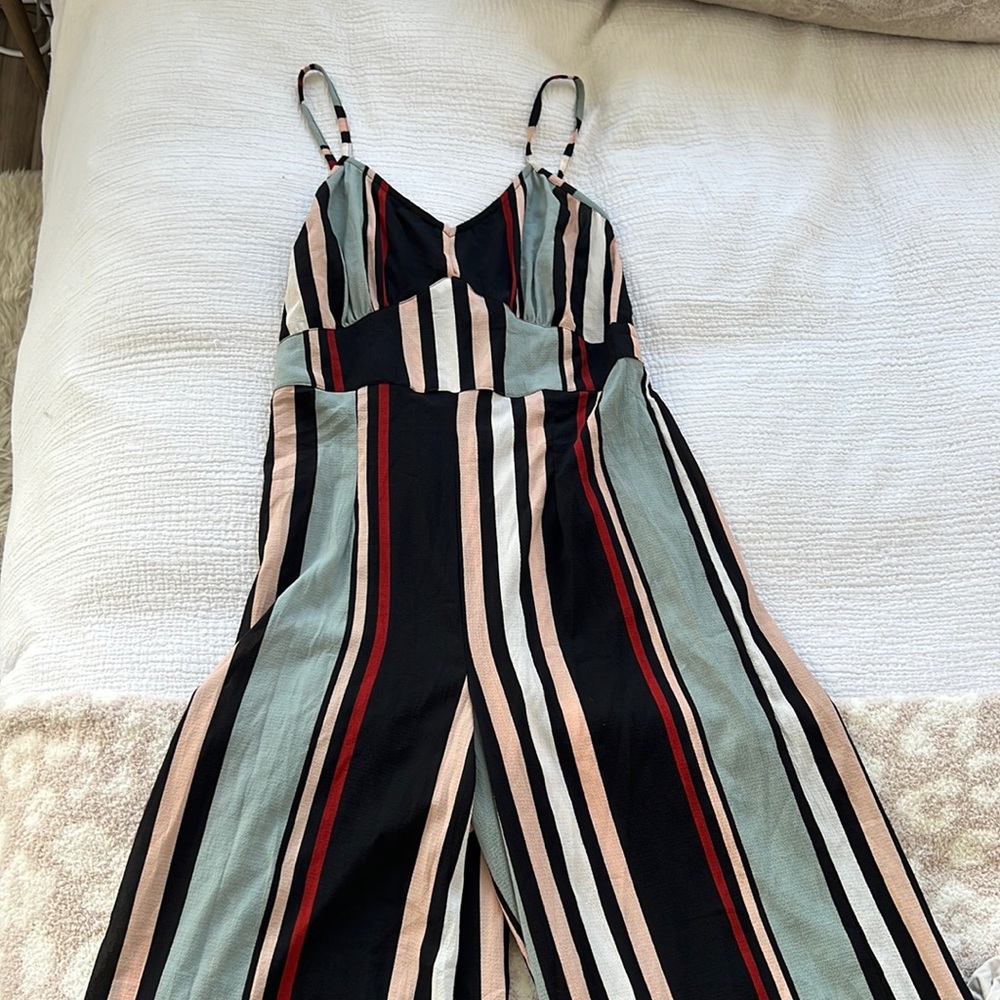 Angie Striped Jumpsuit